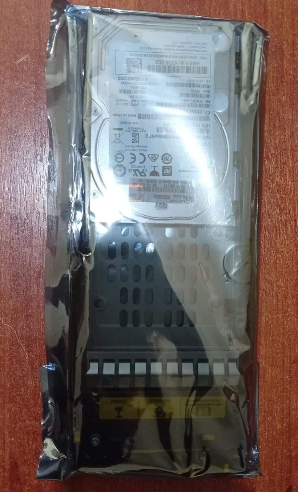 Disco Duro Servidor HPE 1TB 7.2K RPM SAS 2.5" ST1000NX0333 / SAVN1000S5xeN7.2 con Caddy — imagen 1