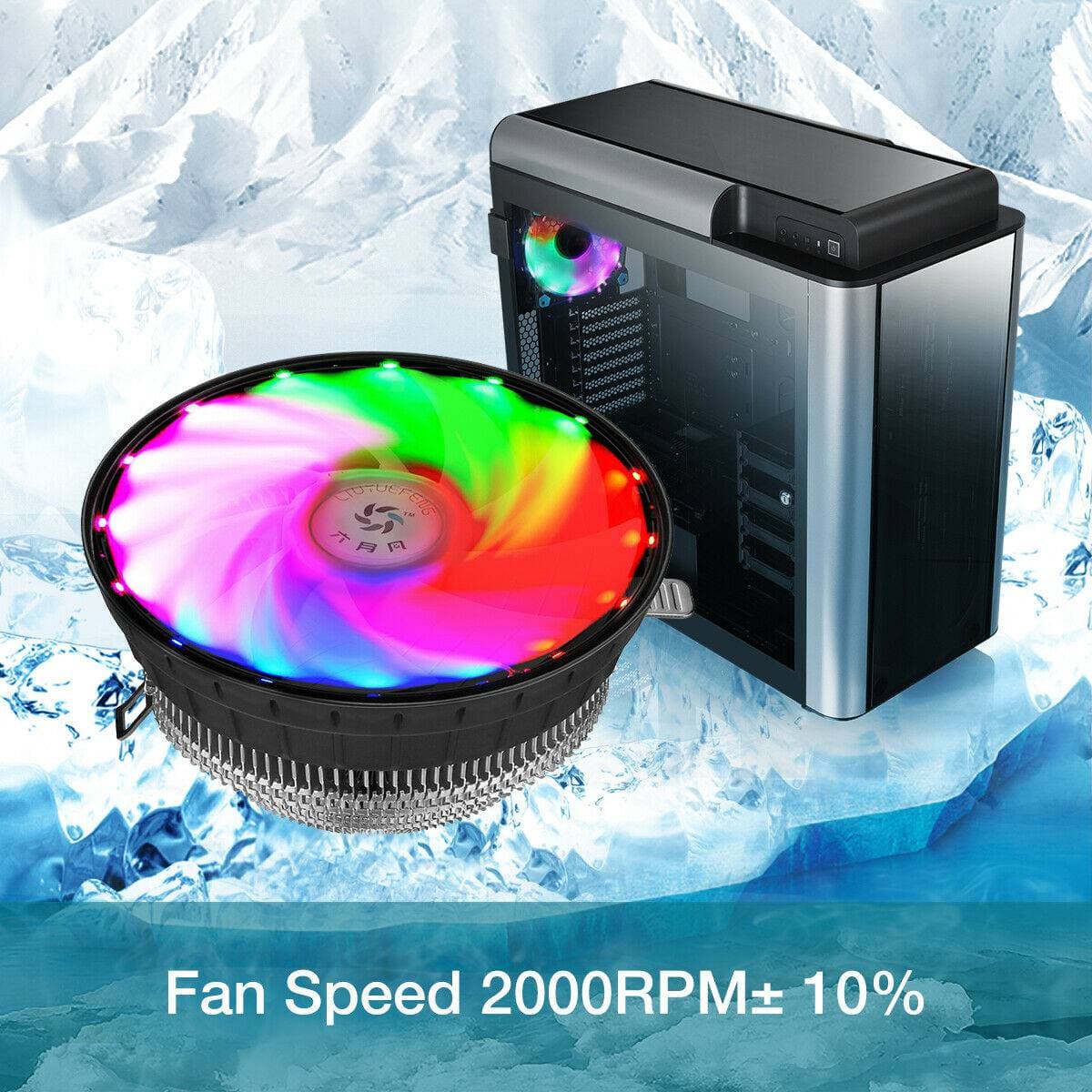 Disipador Cooler Ventilador Enfriador CPU LED RGB — imagen 6