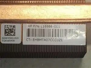 Disipador térmico refrigeración CPU | L16986-001 / L31899-001 | HP ProOne 600 G4 G5 serie UMA AIO — imagen 2
