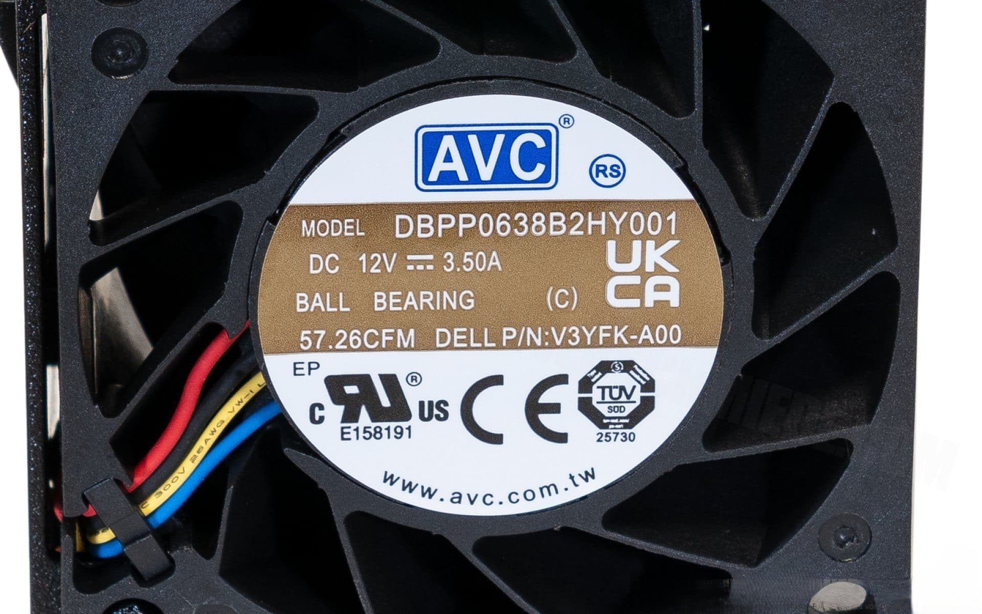 Disipador Ventilador DBPP0638B2HY001 Dell Silver Grade 12 V 3.5 A (PowerEdge R550/R750/R7625) — imagen 4