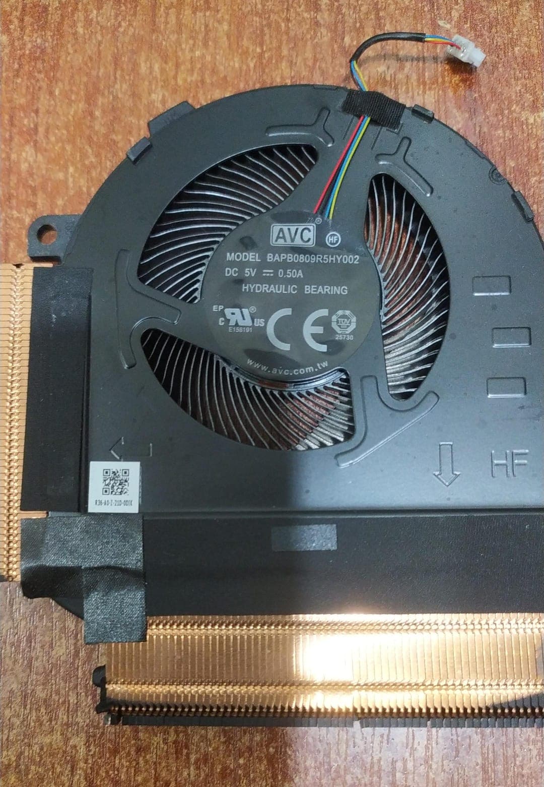 Disipador + Ventilador Lenovo 5H40S20395 (para IdeaPad Gaming 3‑15IHU6) – Seminuevo — imagen 3