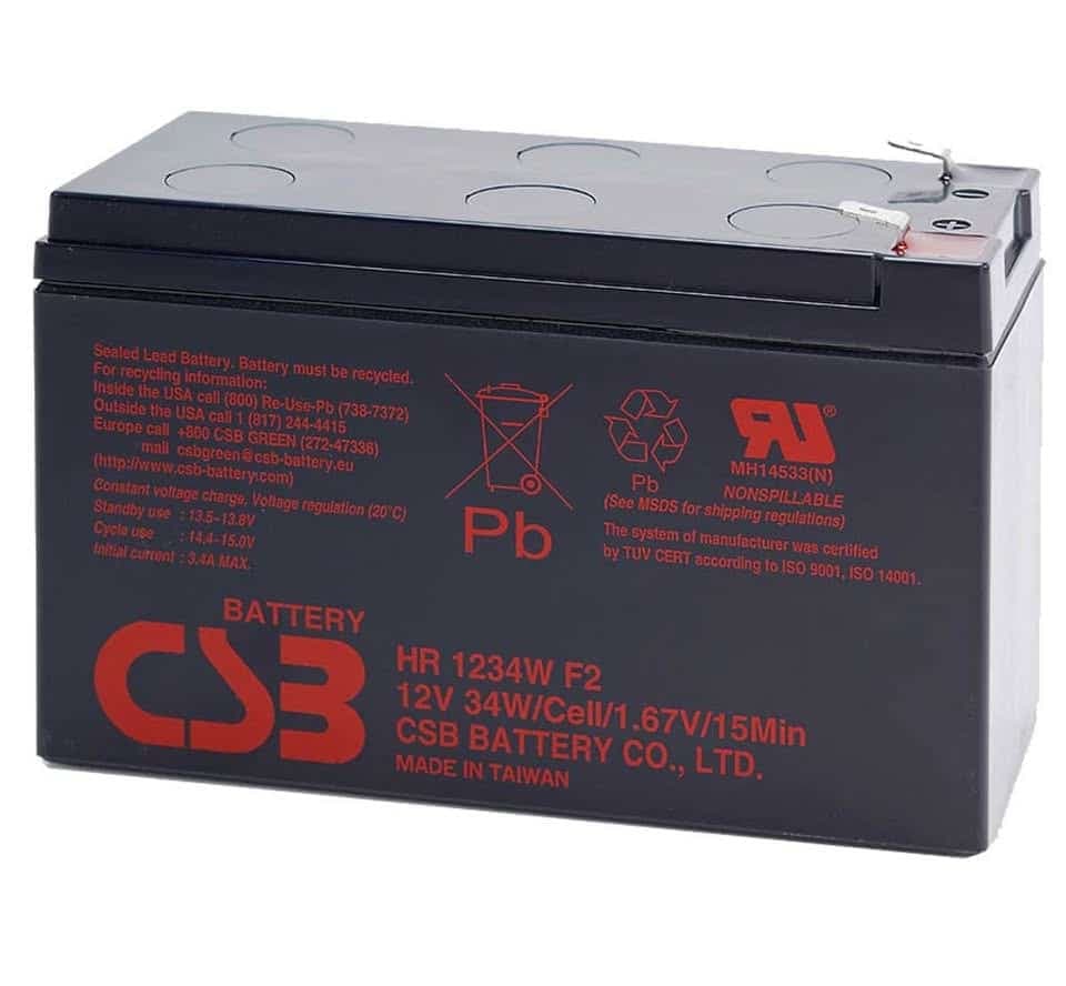 Energía Segura con la Batería CSB 12V 9Ah HR1234WF2 para Sistemas UPS — imagen 1