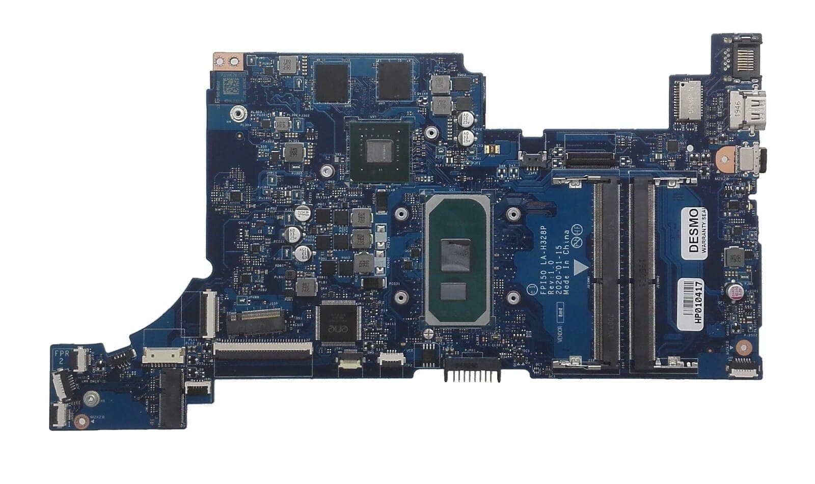 Placa Madre HP FPI50 LA-H328P L86468-601 i7-10th + gpu MX330 2GB |HP 15-DW / 15S-DU — imagen 1