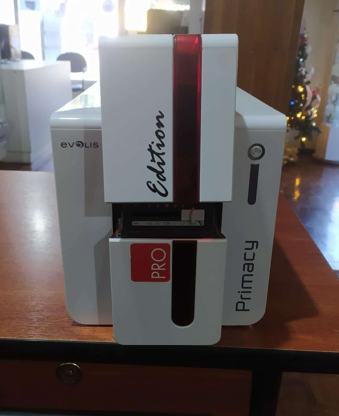 Evolis | Primacy Duplex Fire Red Expert Card | Impresora de Tarjetas | USB - Ethernet | PARA REPUESTO | SIN TRANSFORMADOR | — imagen 1