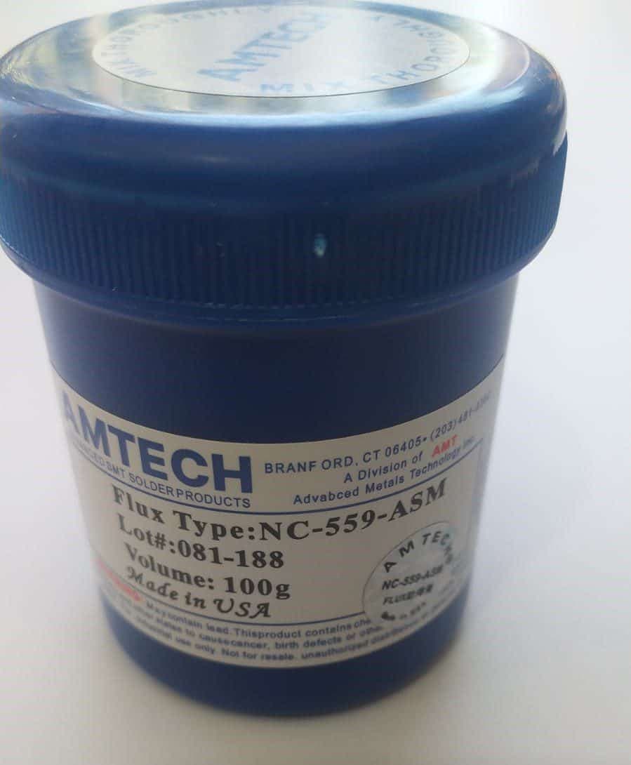 Flux Pasta Amtech | NC-559-ASM | Reballing 100g | sin plomo limpio | Soldadura de flujo — imagen 5