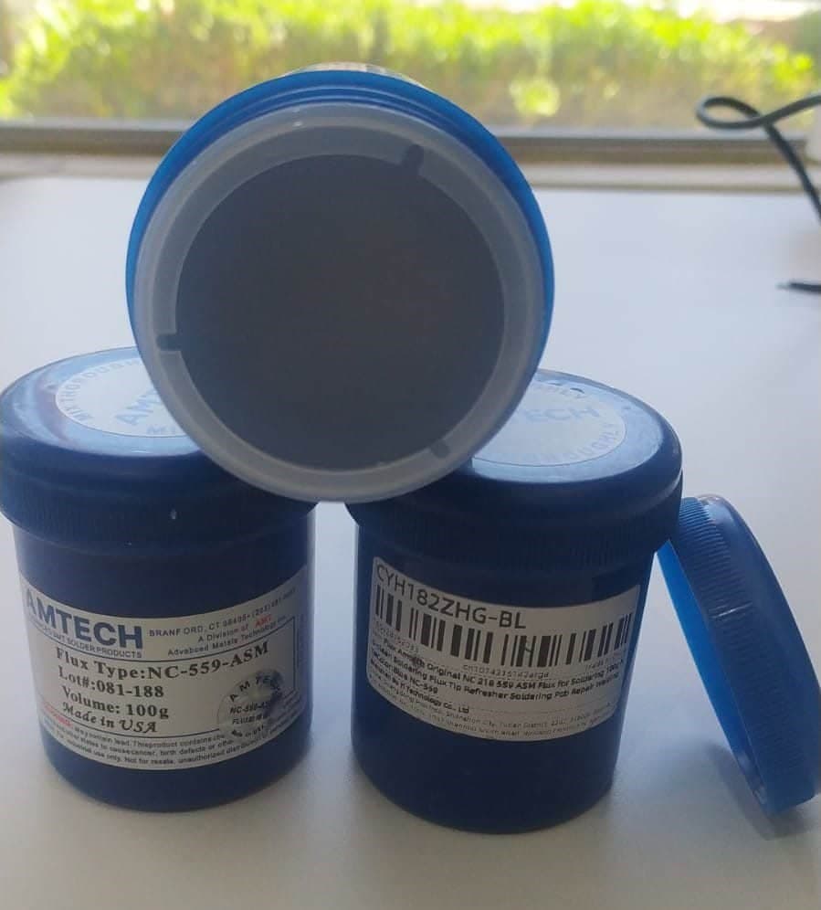 Flux Pasta Amtech | NC-559-ASM | Reballing 100g | sin plomo limpio | Soldadura de flujo — imagen 6