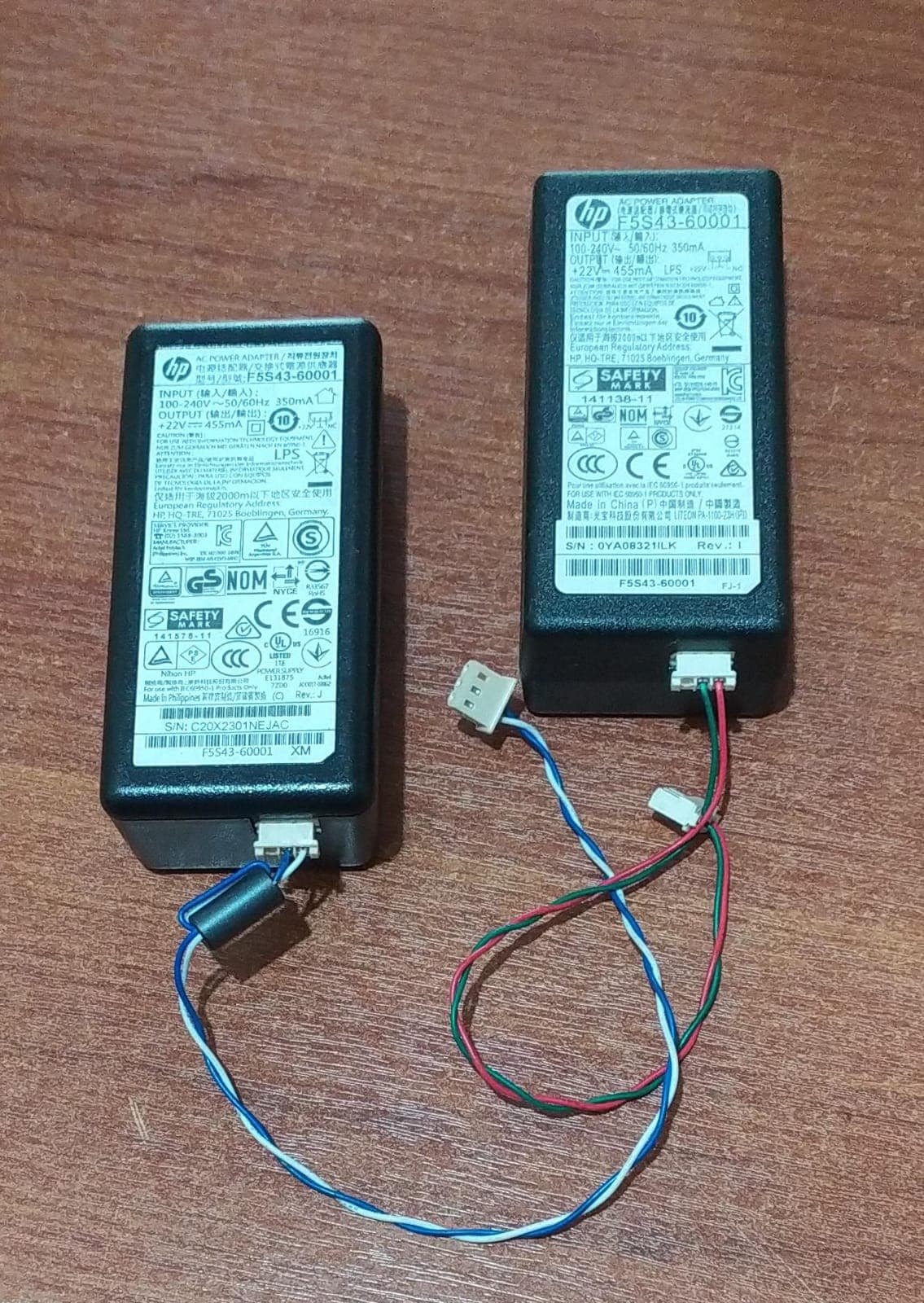 Fuente / Adaptador de Poder HP F5S43-60001 22 V 455 mA Para DeskJet 1110-2130-3630 — imagen 3