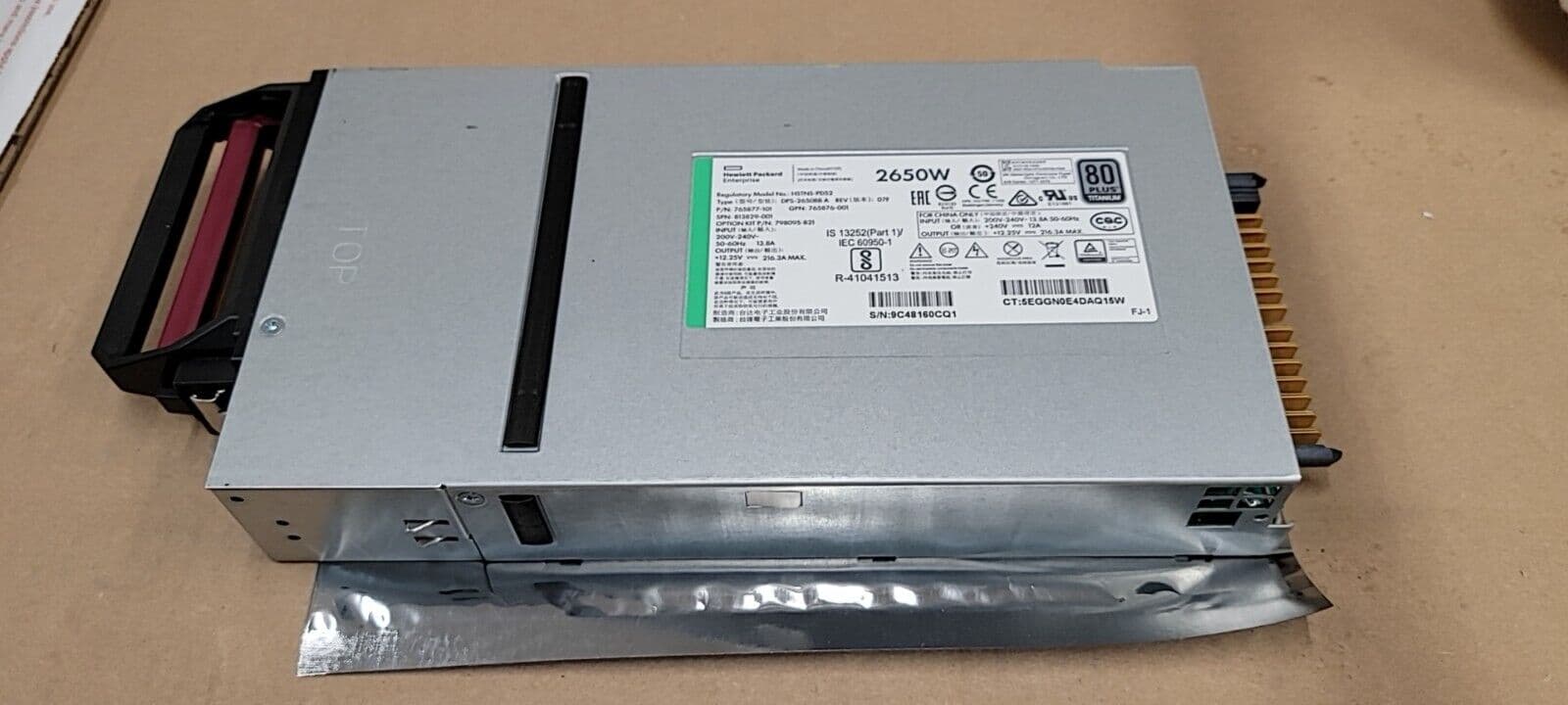 Fuente de alimentación de CA 813829-001 HP Synergy 12000F 2650 W 765877-101 765876-001 — imagen 3