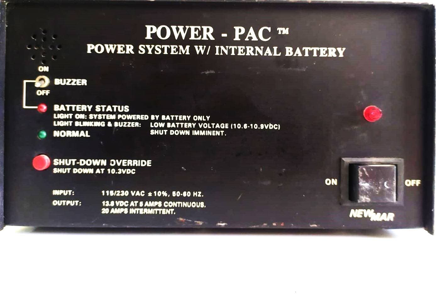 FUENTE DE ALIMENTACIÓN NEWMAR POWER PAC 14AH CON ENTRADA DE CA C Y CONTACTO DE ALARMA-SEMINUEVA — imagen 9