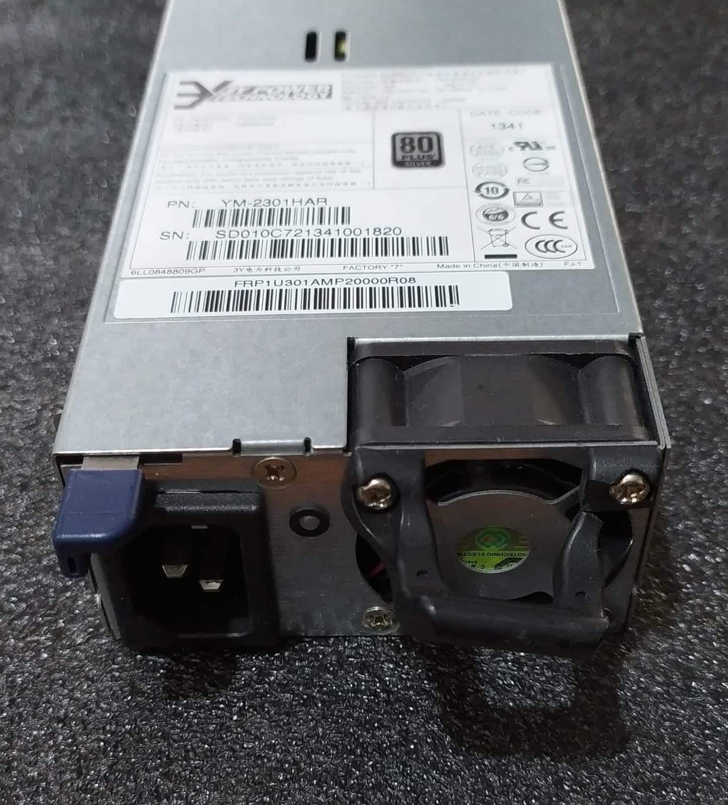 Fuente de Poder 3Y POWER YM-2301H 300W 80 PLUS SILVER para Servidores 1U RACK Compatible — imagen 2