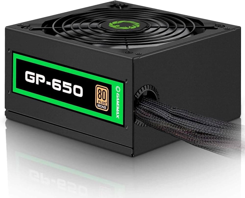 Fuente de poder 650W Gamemax GP-650 80+ Bronce (Usada, sin caja) — imagen 4