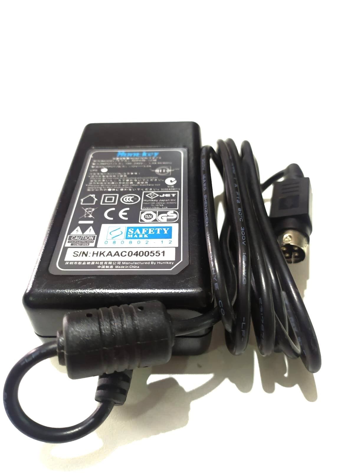 FUENTE DE PODER ADAPTADOR AC 12V 3AMP 4 PINES-HUNTKEY — imagen 5