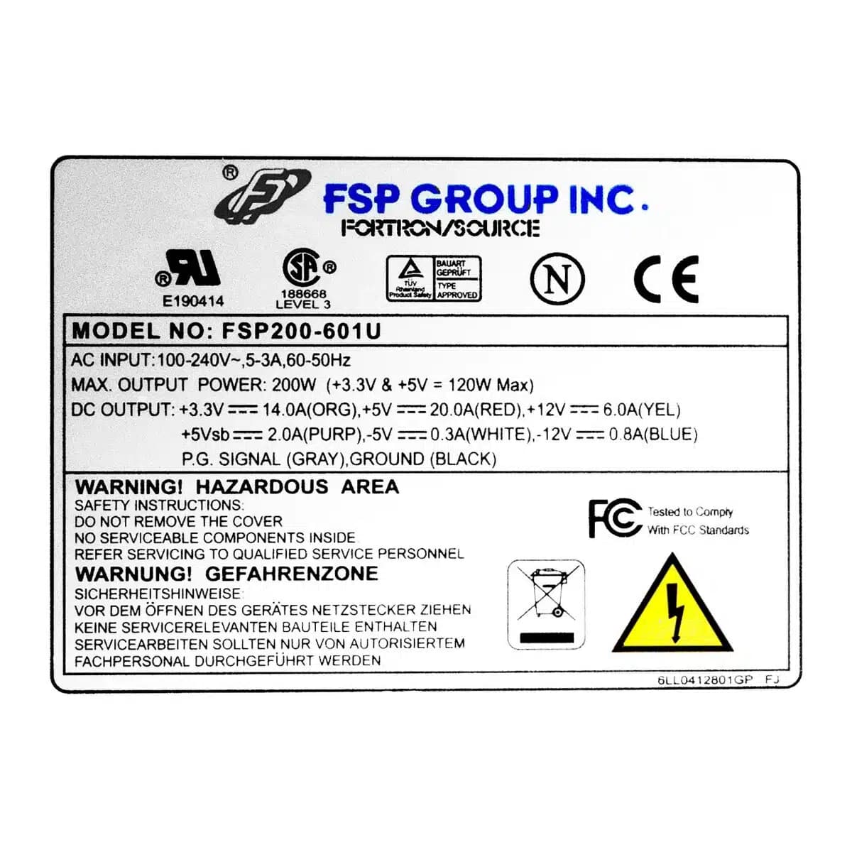 Fuente de Poder / Alimentación | SPI | FSP200-601U | 200W | para sistemas de bajo perfil — imagen 4