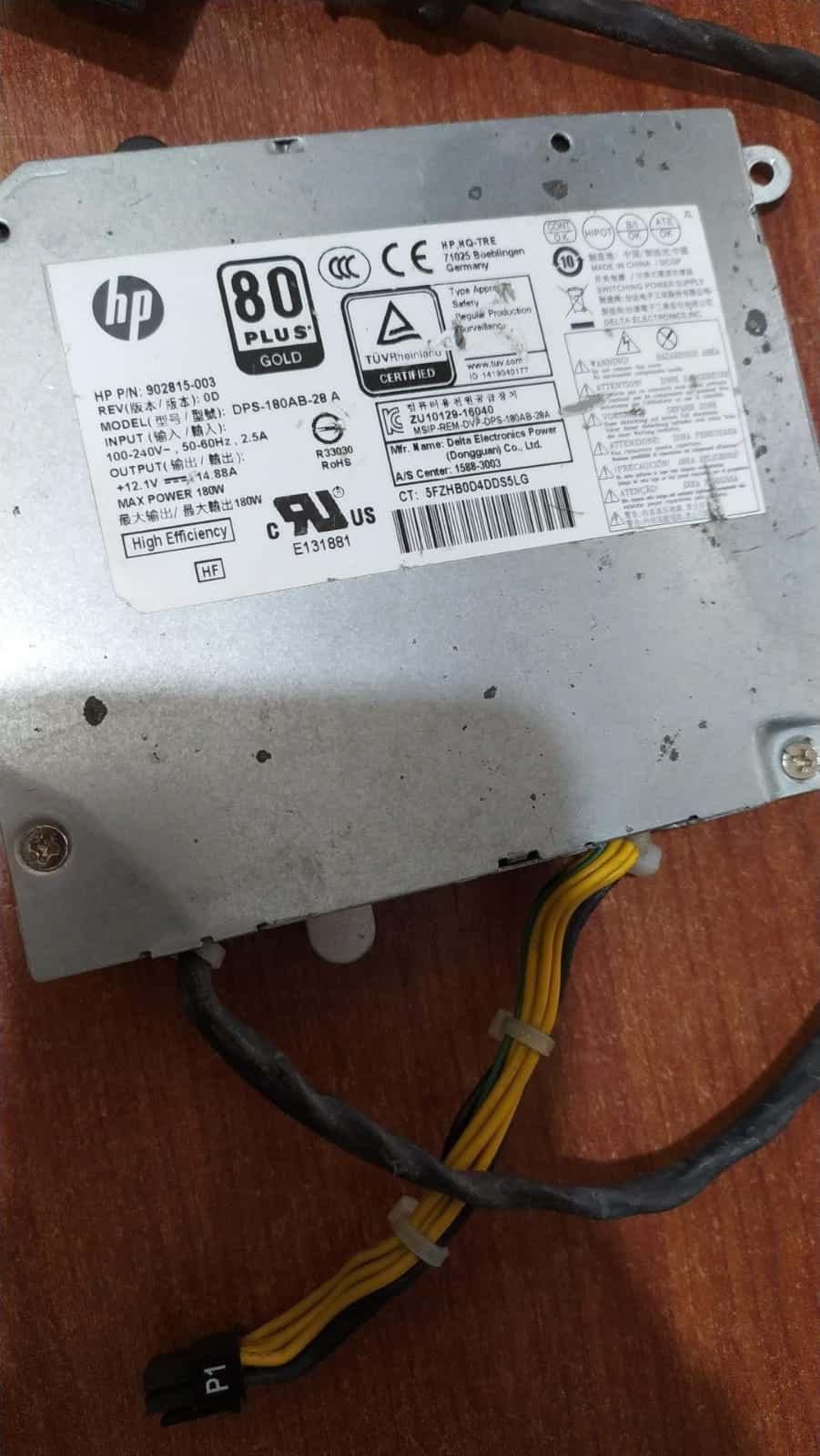 Fuente de Poder HP DPS-180AB-28 A 180W 80 PLUS GOLD para EliteOne 800 G3 — imagen 2