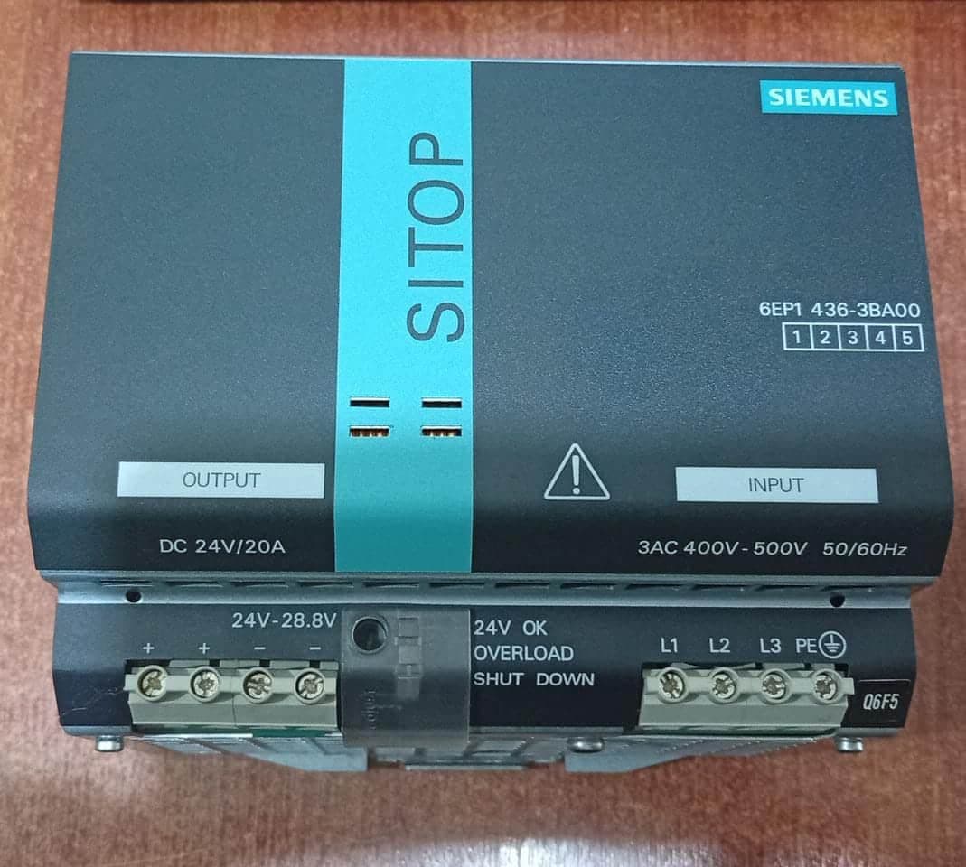 Fuente de Poder Industrial Siemens SITOP Modular 6EP1436-3BA00 24V 20A DIN Rail (Seminuevo) — imagen 1