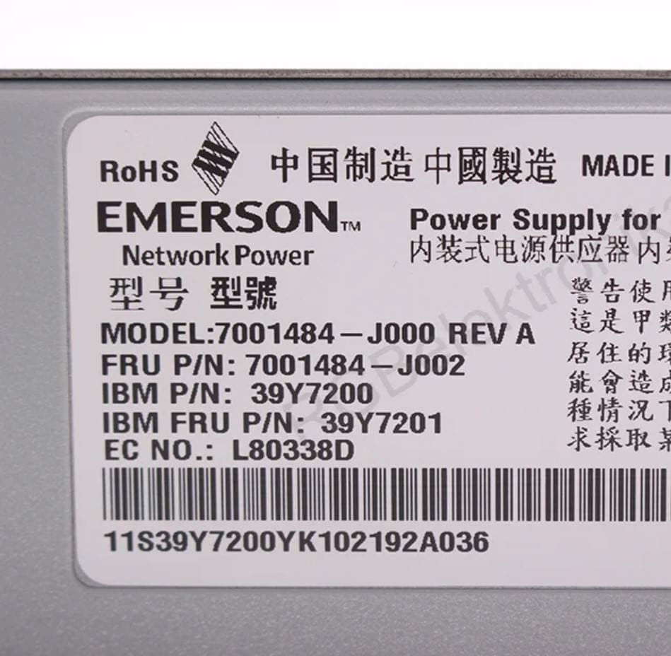FUENTE DE PODER SERVIDOR EMERSON 675W-7001484-J000 REV P SEMINUEVA — imagen 2