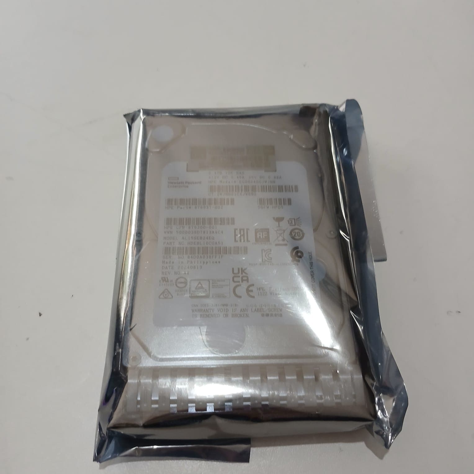 HPE 2.4TB 10K SAS 12G SFF (Model: EG002400JWJNN) - Disco Duro Enterprise — imagen 3