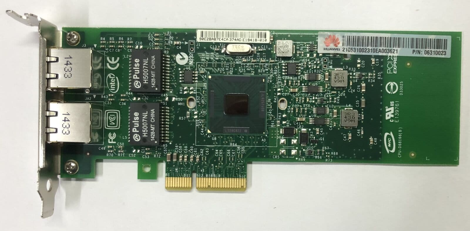 Intel | Gigabit ET Doble Puerto Svr Adptr | E1G42ETG1P20 | 82576GB NIC | Bajo Perfil — imagen 1