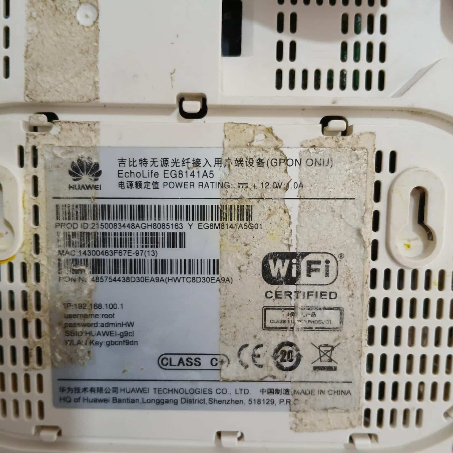 KIT Huawei dos EG8145V5 y un EG8141A5 Huawei GPON ONU dual‑band Wi‑Fi, 4 GE, VoIP — imagen 4