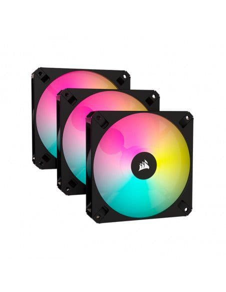 KIT 3 CORSAIR ICUE AR120 RGB 120MM DIGITAL NEGRO | ventilador Sin Caja | Disipador - FAN — imagen 1