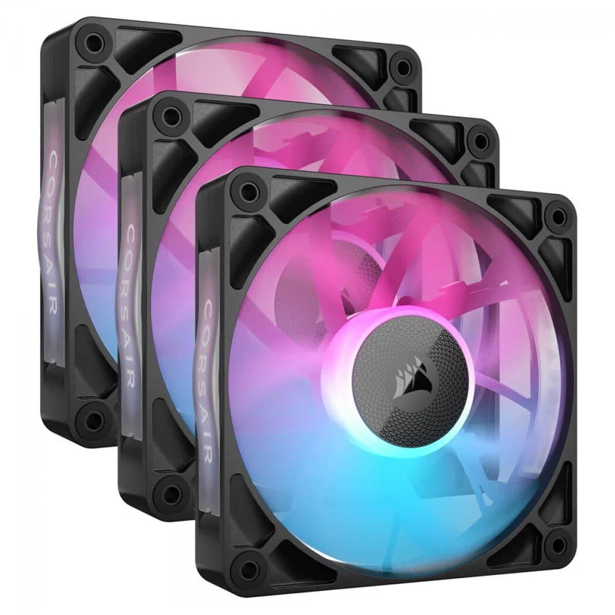 KIT 3 Ventiladores o Disipadores | Corsair | RX120 | RGB | 120 mm x 25 mm | Fan | incluye Controladora — imagen 3