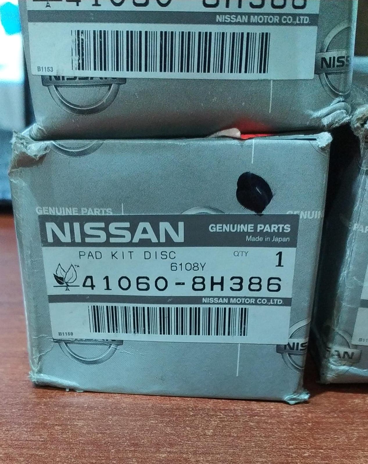 Kit de Pastilla de Freno Nissan 41060-8H386 Genuino OEM (X-Trail Classic 2002-2013, Pathfinder 3.3) — imagen 3
