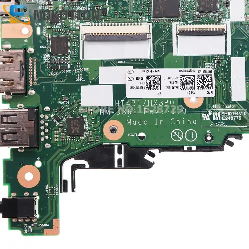La placa base Lenovo NM-D361 5B21C15948 | HT4B1 y HX3B0 | Lenovo ThinkPad X13 Gen 2 y T14s Gen 2 | i5-11th (SRK03) — imagen 3