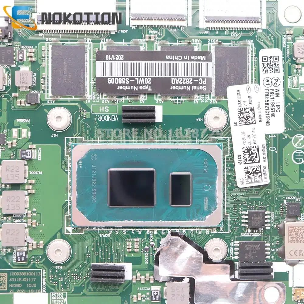 La placa base Lenovo NM-D361 5B21C15948 | HT4B1 y HX3B0 | Lenovo ThinkPad X13 Gen 2 y T14s Gen 2 | i5-11th (SRK03) — imagen 4