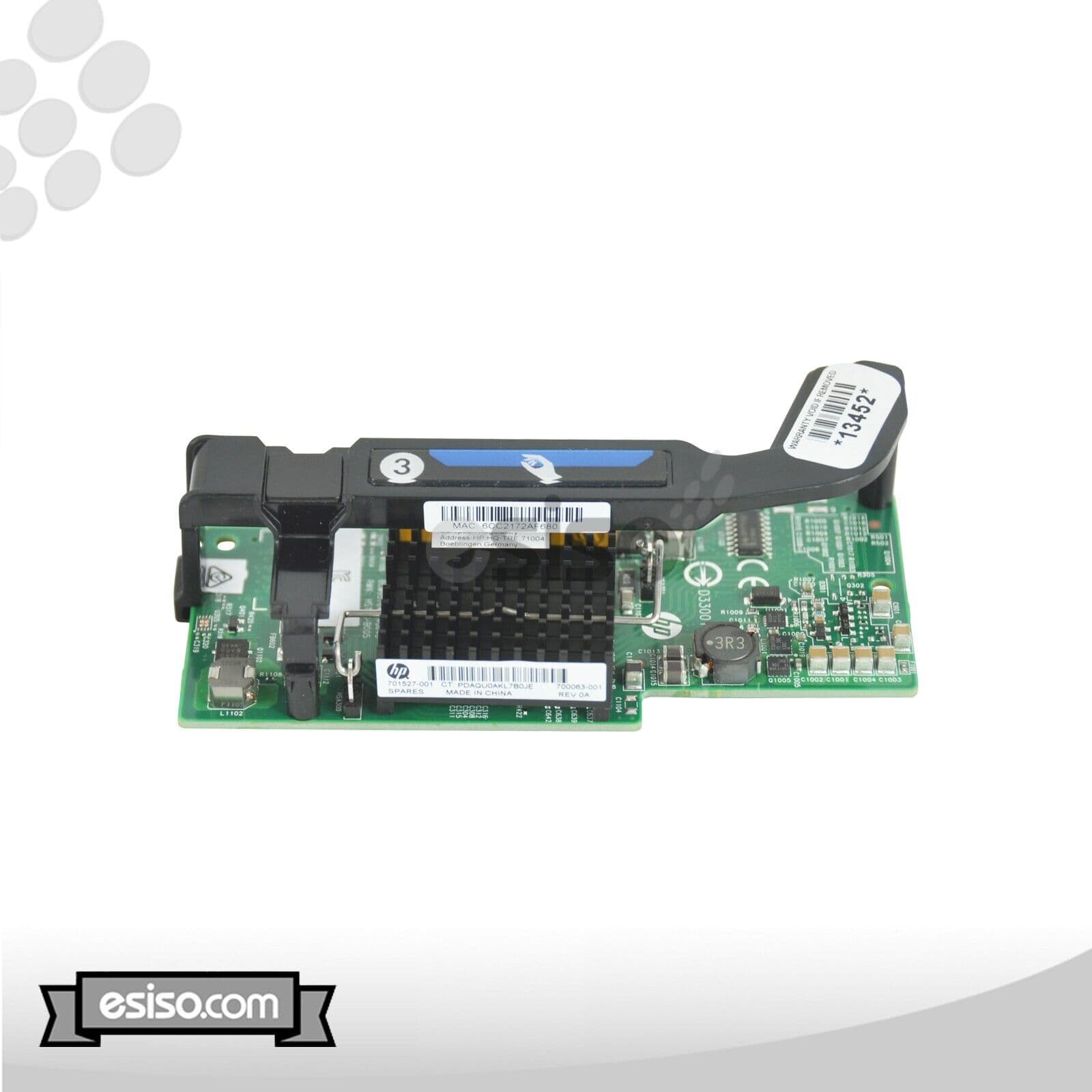 LOTE DE 2 ADAPTADORES DE RED 701527-001 HPE FLEXFABRIC 20 GB 2 PUERTOS 630FLB — imagen 1
