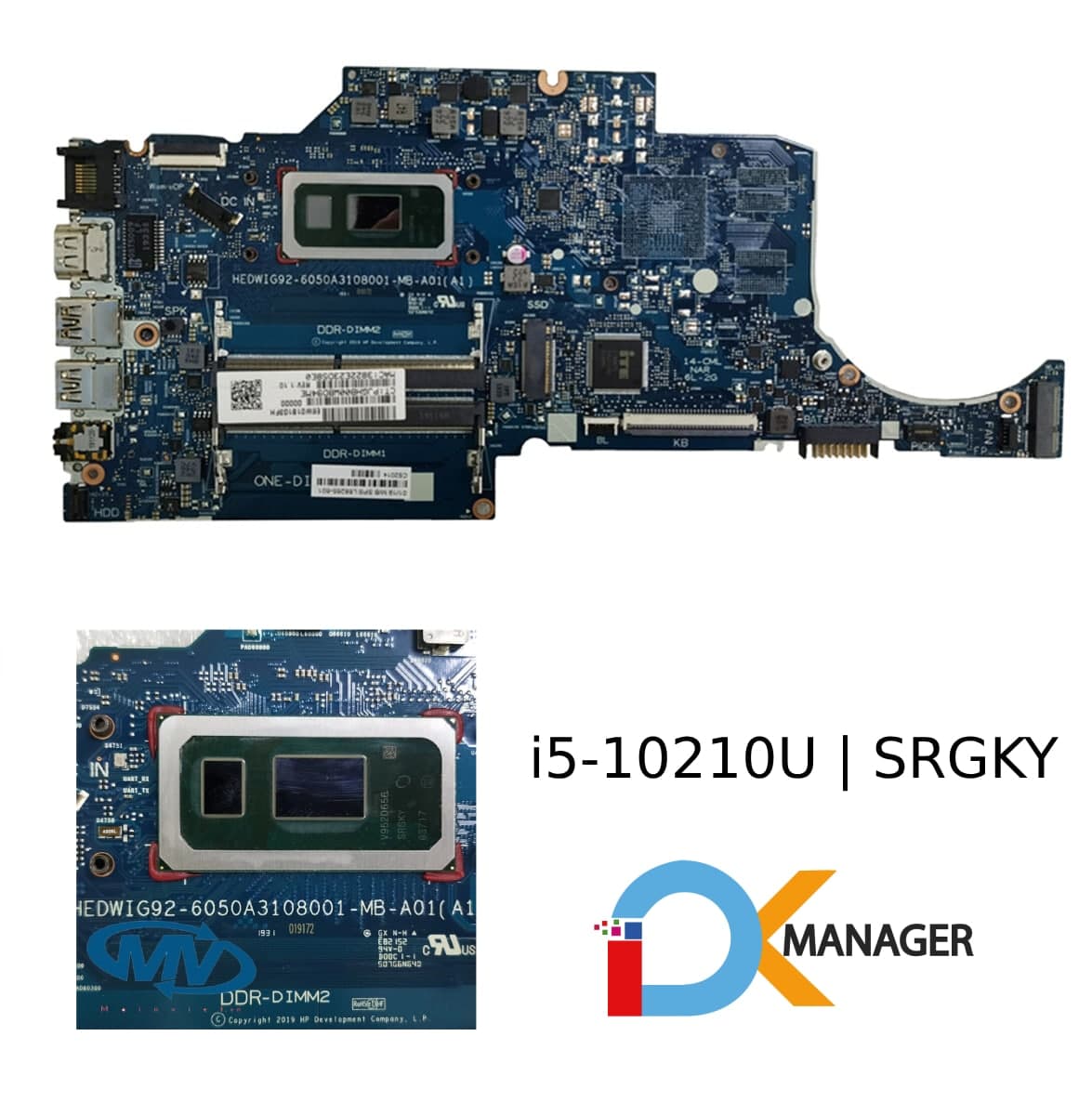 Placa Madre HP HEDWIG92 6050A3108001 MB A01 i5-10210U SRGKY para HP 14S-CR / 14-CR / 14-CF — imagen 1