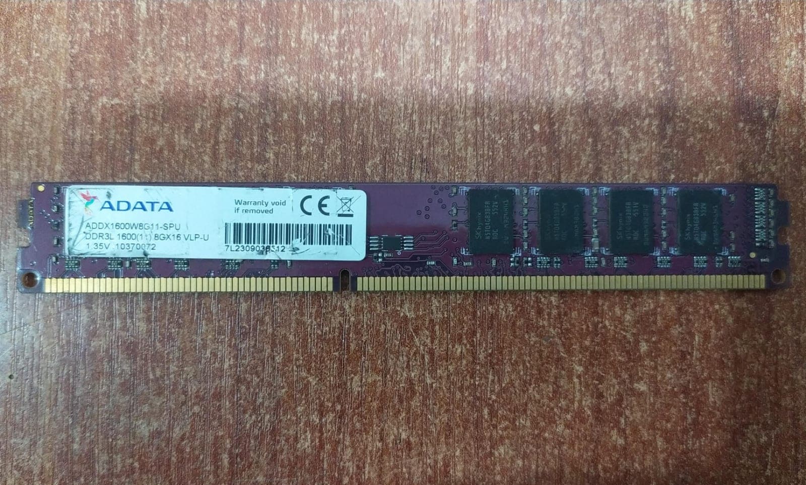 Memoria RAM ADATA Premier DDR3L‑1600 8GB 1.35 V CL11 – Compatible PC y Mac — imagen 1