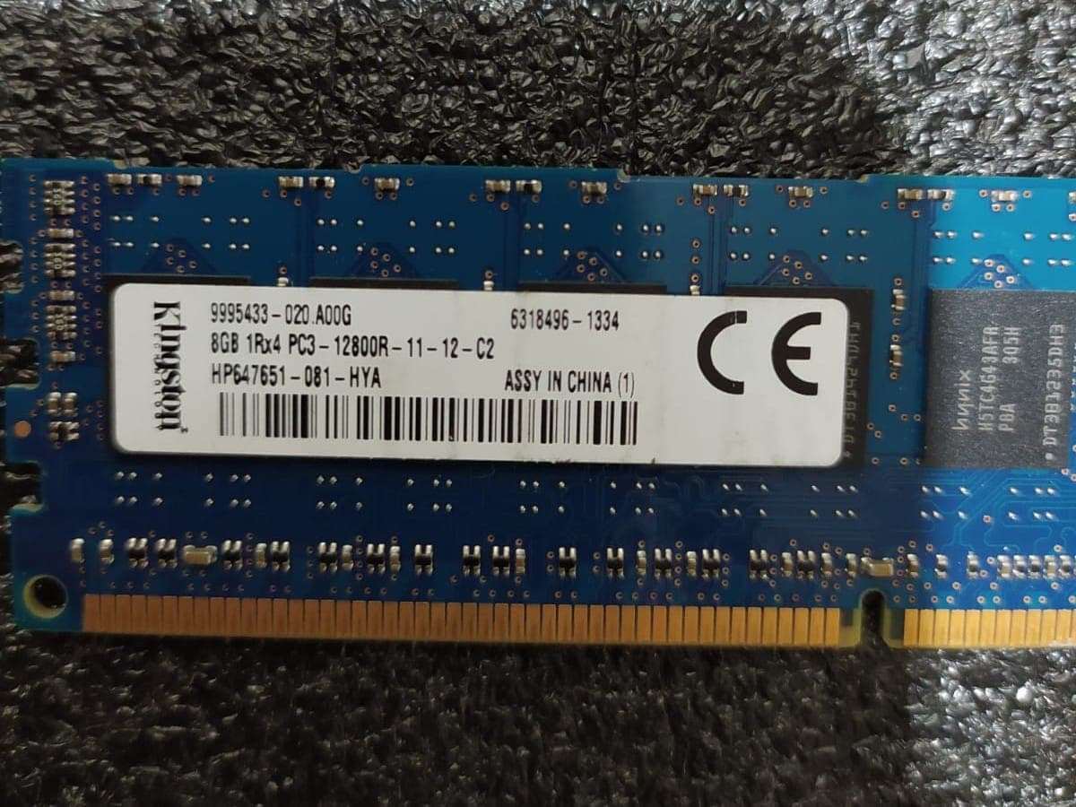 Memoria RAM Kingston HP647651-081‑HYA 8 GB DDR3‑1600 MHz (PC3‑12800R) – HP servidores y ProLiant — imagen 3