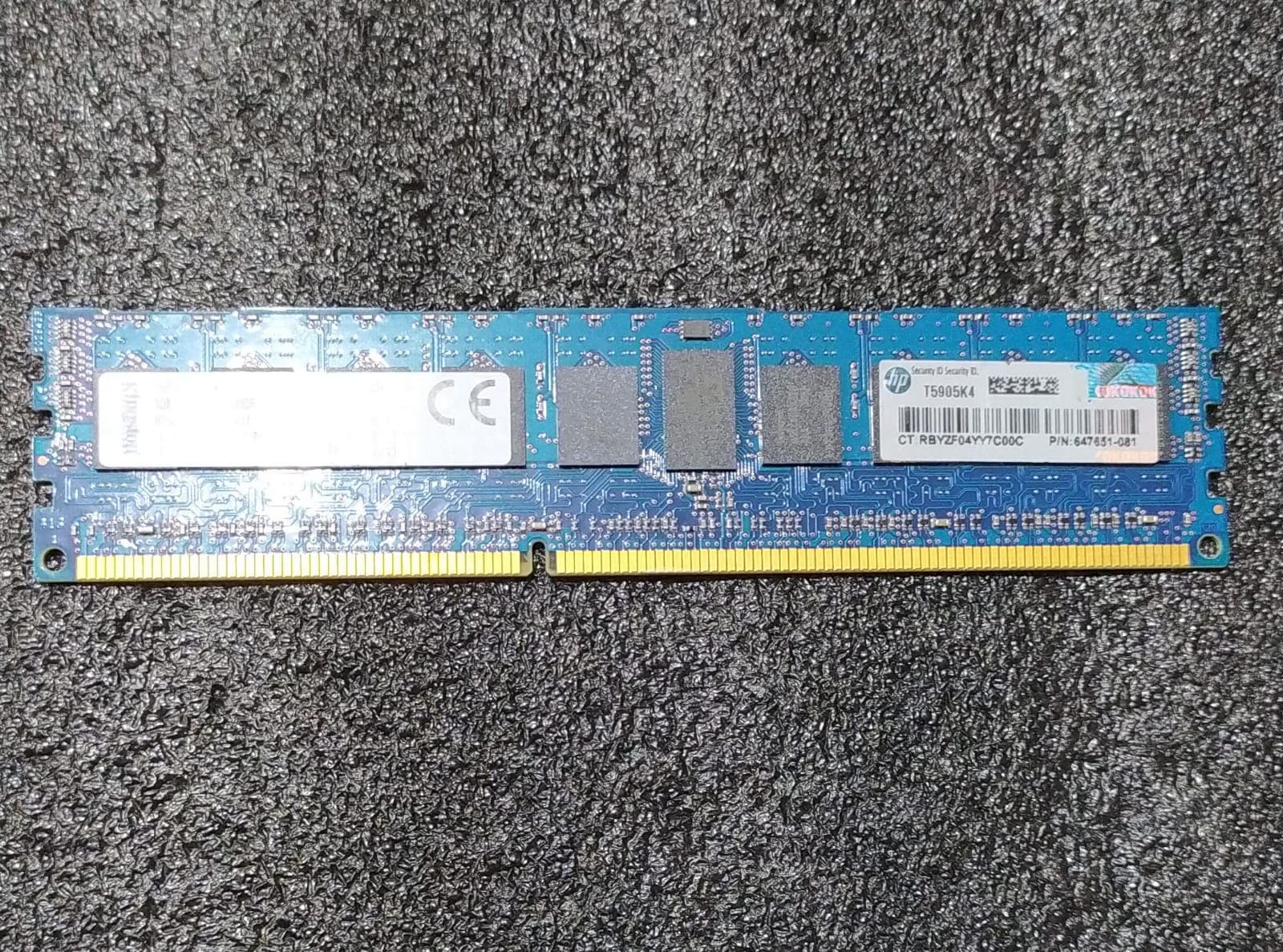Memoria RAM Kingston HP647651-081‑HYA 8 GB DDR3‑1600 MHz (PC3‑12800R) – HP servidores y ProLiant — imagen 1