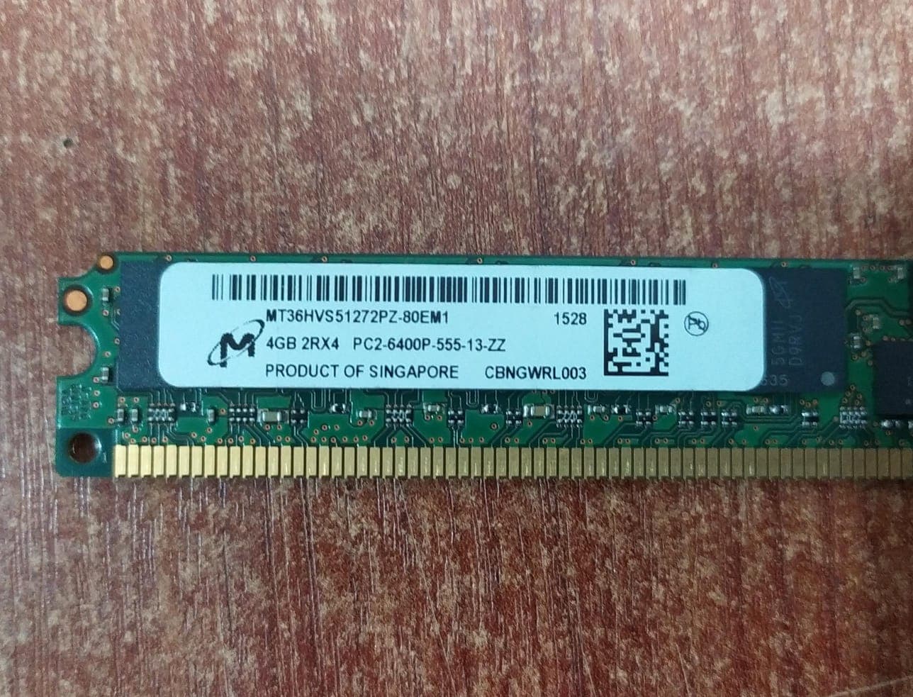 Memoria RAM Micron MT36HVS51272PZ‑80EM1 4GB DDR2-800 (para Servidores Dell, HP, IBM) — imagen 2