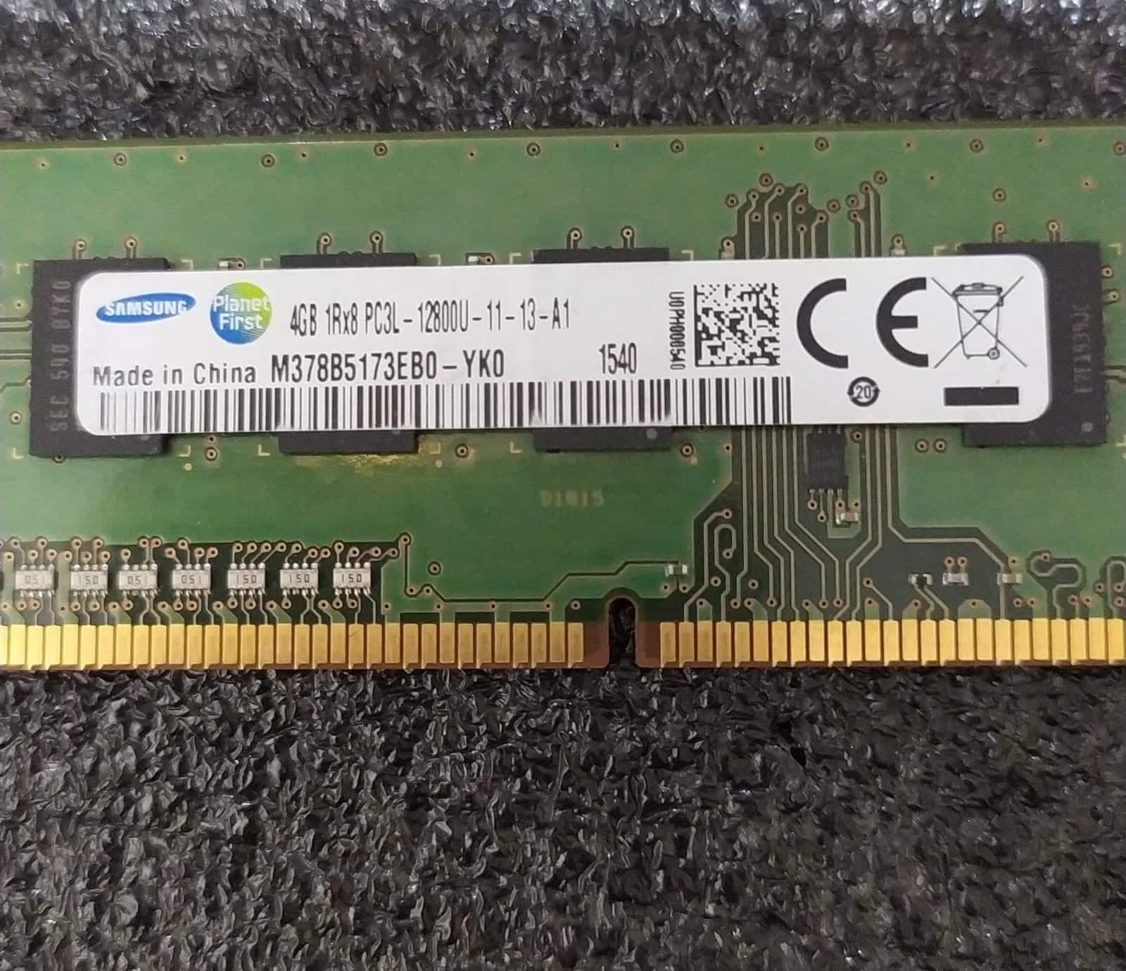Memoria RAM Samsung M378B5173EB0-YK0 4GB DDR3L 1600MHz 1Rx8 PC3L-12800U (para desktops Intel y AMD) — imagen 2