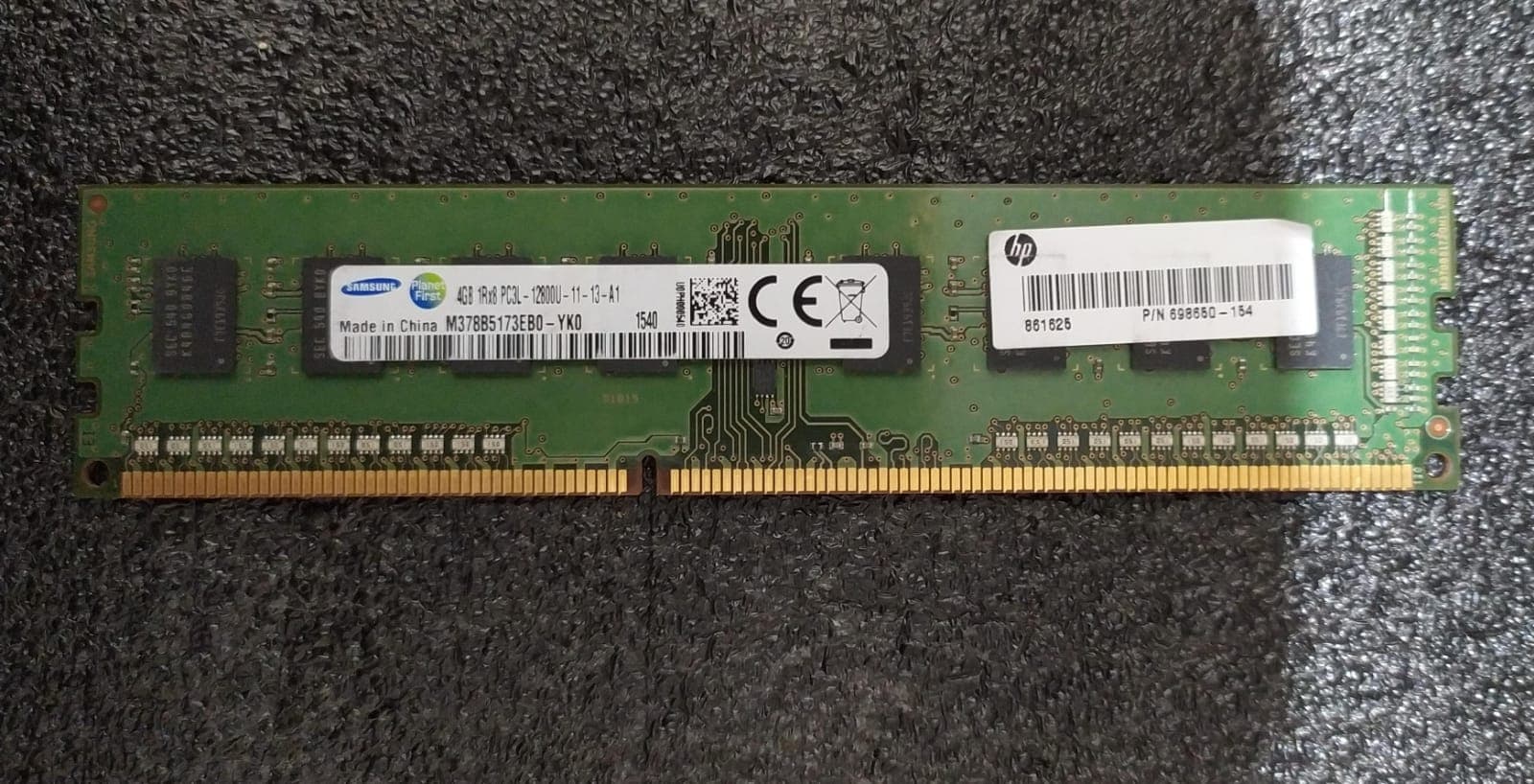 Memoria RAM Samsung M378B5173EB0-YK0 4GB DDR3L 1600MHz 1Rx8 PC3L-12800U (para desktops Intel y AMD) — imagen 1