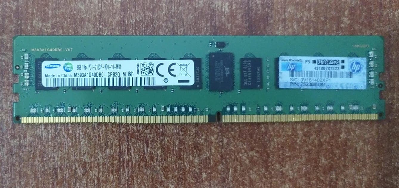 Memoria RAM Samsung M393A1G40DB0‑CPB2Q 8 GB DDR4‑2133 MHz ECC Registered RDIMM 1Rx4 – Seminueva — imagen 1