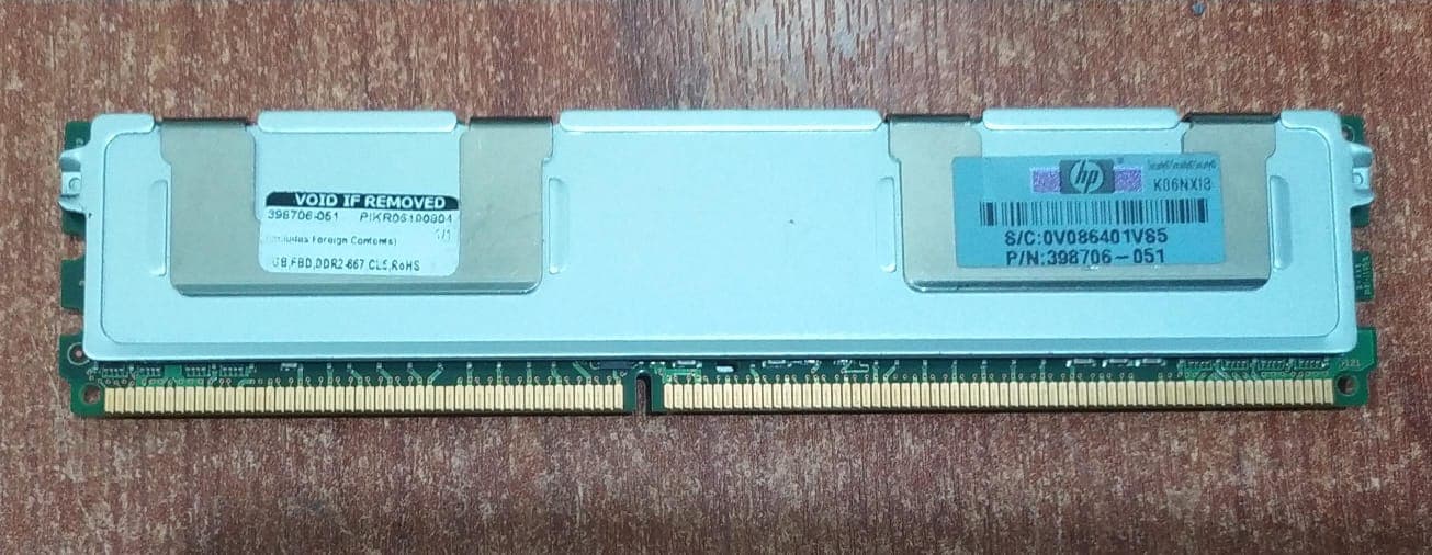 Memoria RAM Samsung M395T2953EZ4-CE66 1GB DDR2-667 ECC FB-DIMM Para Servidores HP Dell IBM — imagen 2