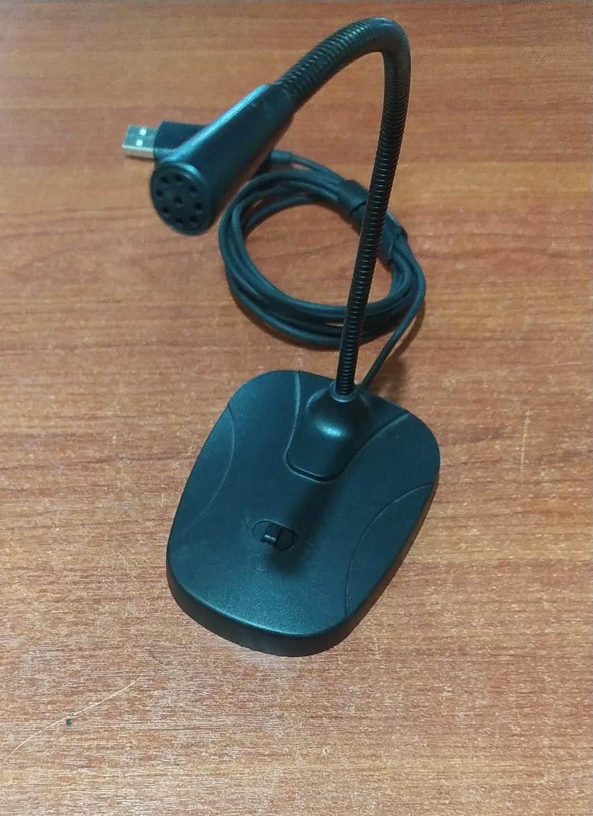 Micrófono USB Flexible de Escritorio con Interruptor ON/OFF Plug and Play para PC y Laptop — imagen 1