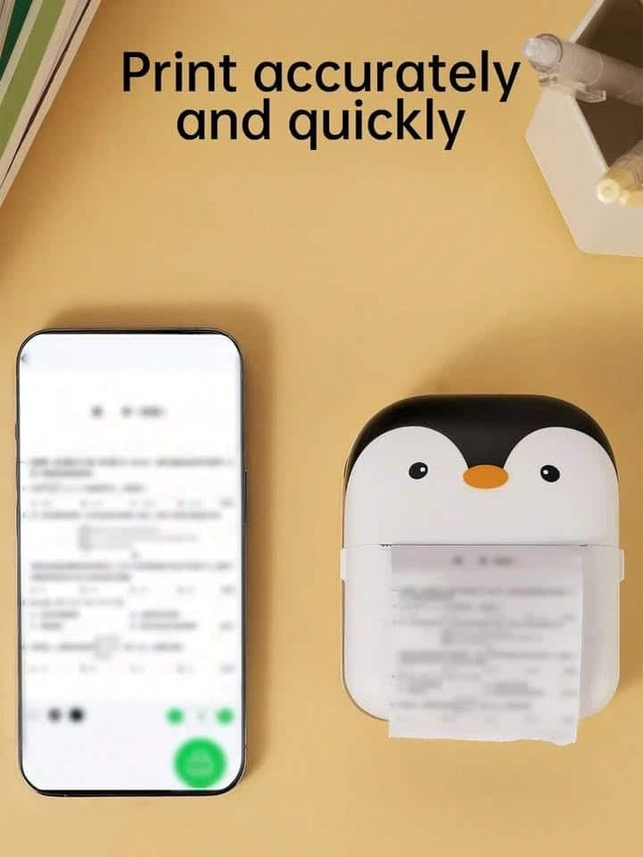 MINI IMPRESORA TERMICA PORTATIL RECARGABLE — imagen 1