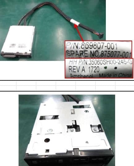 Módulo de Potencia y Panel Frontal HP 869807‑001 / Spare 875077‑001 para ProLiant DL380 Gen10 — imagen 4