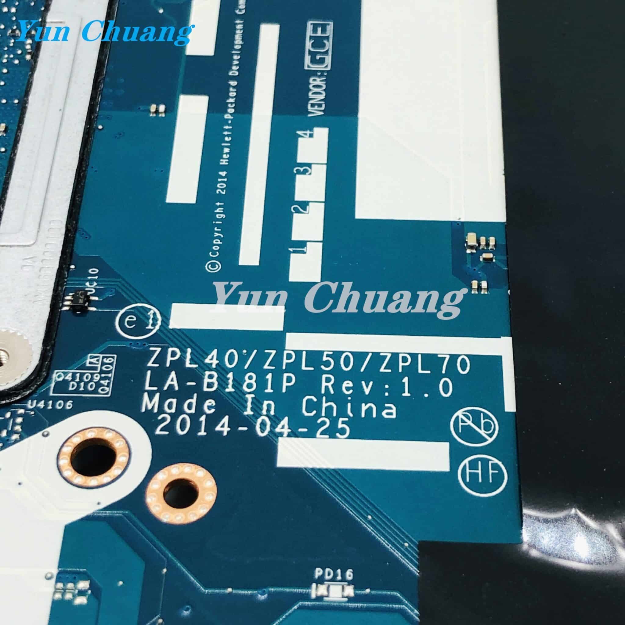 Motherboard de HP Probook 440 G2| i5 5th| 450 G2 470 G2 placa base | ZPL40/ZPL50/ZPL70 LA-B181P — imagen 2
