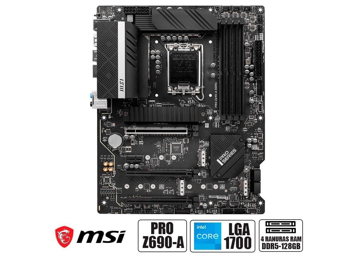 Motherboard MSI Pro Z690-A WiFi | uso | sin caja — imagen 1
