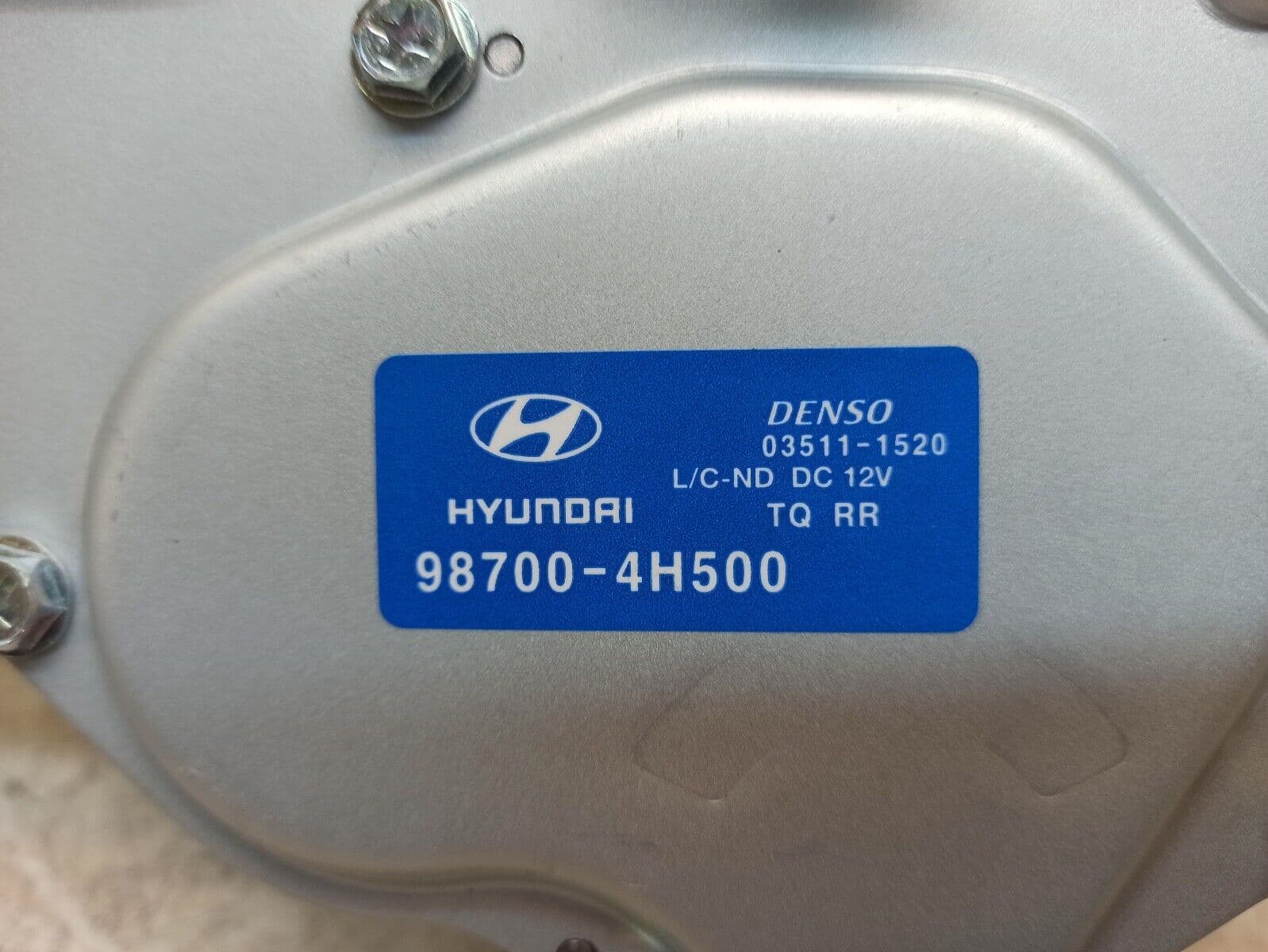 Motor limpiaparabrisas trasero Hyundai 98700‑4H500 – OEM directo – H‑1/Starex/I‑800 — imagen 2