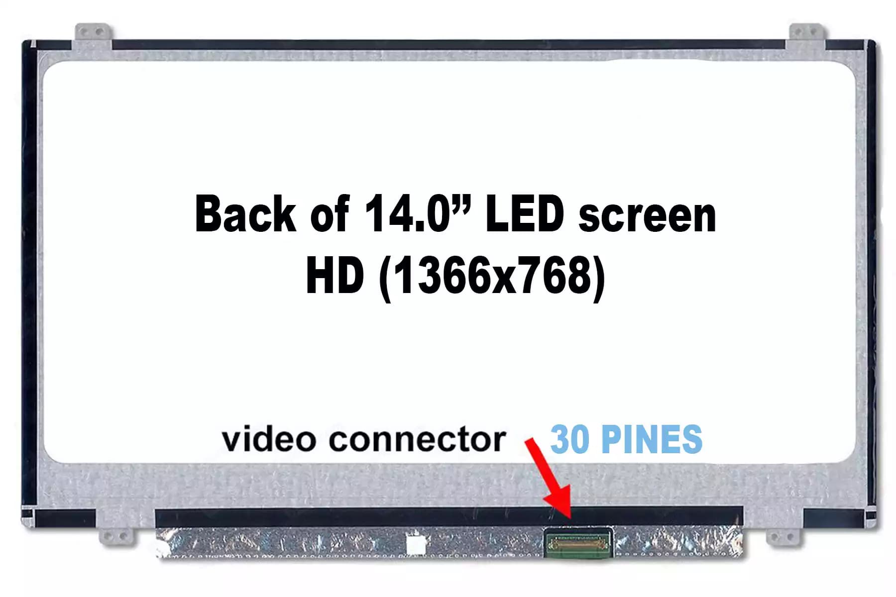 PANTALLA 14.0 | NT140WHM-N41 | 840698-001 | LED SLIM 30 PINES HD(1366x768) | HP Pavilion y ProBook — imagen 1