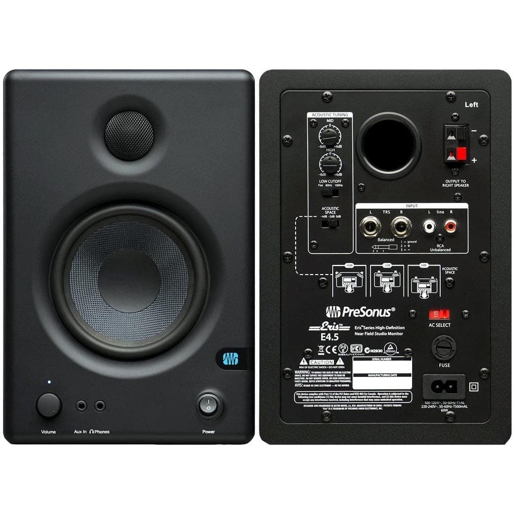 Par de Monitores de Estudio Activos PreSonus Eris E4.5 de Alta Definición — imagen 3