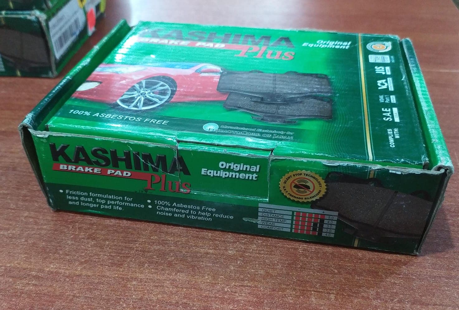 Pastillas de Freno PLUS Kashima D1060JD00A – 100% Libre de Asbesto – (Nissan Qashqai J10) — imagen 2