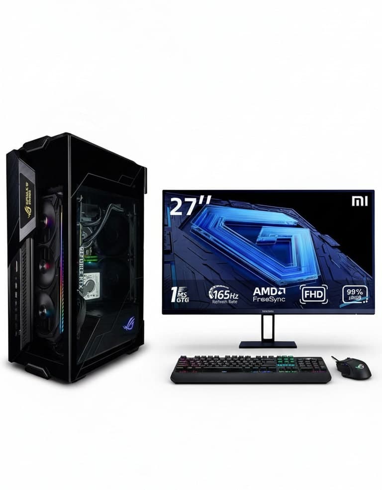 PC Gamer Custom ASUS ROG i7 14700KF + Monitor Xiaomi G27i 165Hz (Bundle) — imagen 1