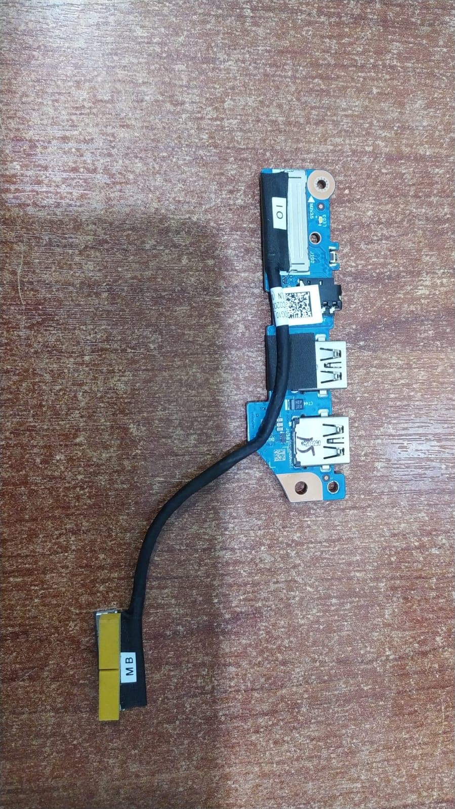 Placa auxiliar USB + audio Lenovo original — DC02003VL00 HLN91 — imagen 1