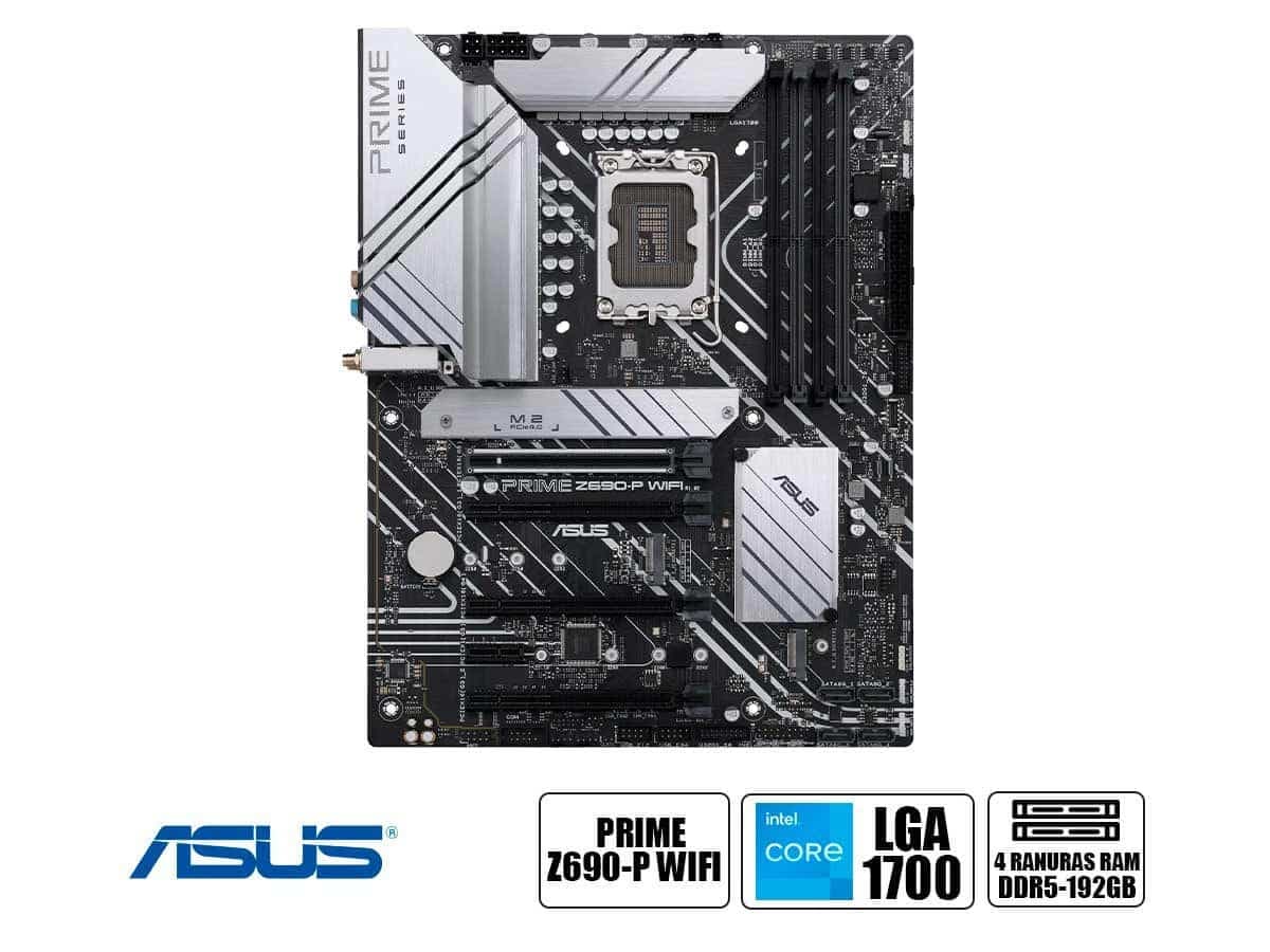 Placa Base ASUS Prime Z690-P WIFI D4 (Usada, sin platina posterior ni caja) — imagen 1